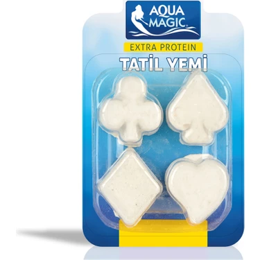 Aqua Magic Haftalık Tatil Yemi 4'lü Akvaryum Balıkları İçin Yüksek Proteinli