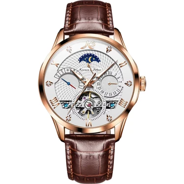 Kronen&söhne KS4009 Luxury Gold Tourbillon Mekanik Otomatik Erkek Kol