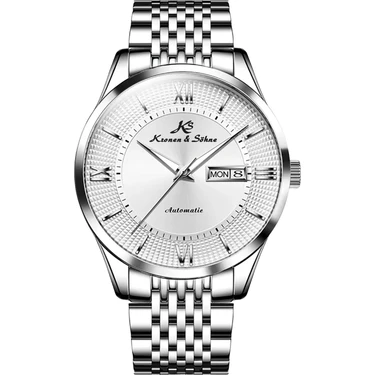 Kronen&söhne KS9003 Tungsten Mekanik Otomatik Gümüş Erkek Kol