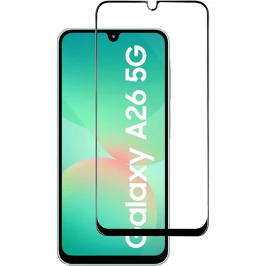 CepStok Samsung Galaxy A26 5g Kırılmaz Cam 5d Tam Kaplayan Temperli Ekran