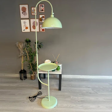 Mint Lambader Hareketli Başlık Sehpalı Modern Dekoratif Metal Oturma Odası Çalışma