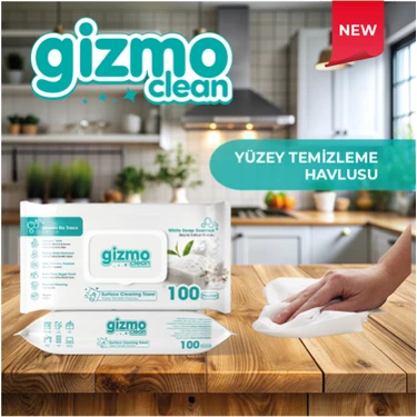 冷え対策・保温グッズ GIZMO Gizmo Clean Yüzey Temizlik Havlusu Beyaz Sabun Kokulu 100'lü Fiyatı
