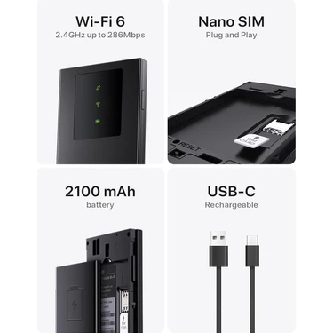 Tenda MF3 | WiFi 6 AX300 4G Modem Router | Dual Band | Mobil Fiyatı