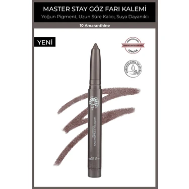Alix Avien Suya Dayanıklı 11 Saat Kalıcı Yoğun Pigmentli Kremsi Göz Kalem Farı - Master Stay 10
