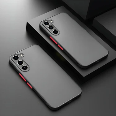 Fibaks Samsung Galaxy A16 Kılıf Mat Parmak Izi Yapmaz Kamera Korumalı Renkli Tuşlu Sert Silikon