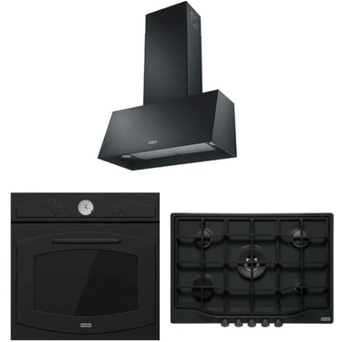 Franke Country  Matt Black Ankastre Set (Fco 86 H MB Fırın-Fch 755 4g Tc MB C Ocak - Trendline Plus