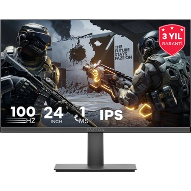 Fazeon X24F100 23.8" 100Hz 1ms HDMI VGA Hdr Ready Freesync G-Sync Fhd IPS Gaming