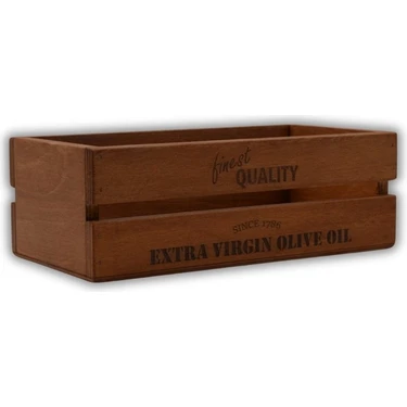Ahşap Kasa Zeytinyağlık Yağdanlık Organizer 30X15CM Fiyatı