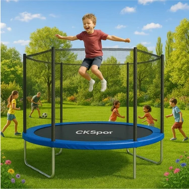 Ck Home Ckspor 183 cm (72 Inç) Trampolin Fileli Korumalı