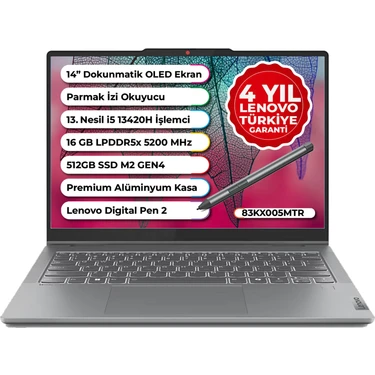 Ideapad 5 Slim 2 In 1 Intel Core I5-13420H 16GB 512GB SSD Freedos 14" Wuxga OLED 83KX005MTR