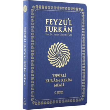 Feyzü'l Furkan Tefsirli Kuranı Kerim Meali Lacivert (Orta Boy-Sadece Türkçe Meal-İnce