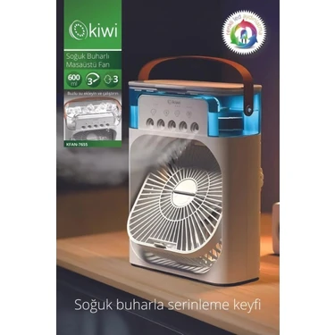 Kiwi KFAN-7655 3'ü 1 Arada Nemlendirici, Gece Lambası ve Fiyatı