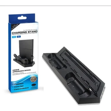 Ps4 Fat/ps4 Slim/ps4 Pro Uyumlu Soğutucu Fan Joystick Şarj Dikey