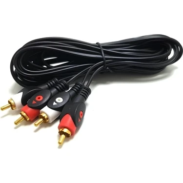 Speeduf 2 Rca - 2 Rca Ses Kablosu | 1.5m | Kristal Netliğinde Ses, Tak ve Çalıştır