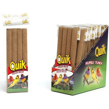 Quik Kumlu Tünek 4'lü 1 Paket Türkiye Menşeli Kuşlar için Tırnak ve Gaga Bakımında