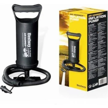 Bestway Çift Fonksiyonlu Şişirme Pompası 30 cm Şişme Yatak ve Deniz Havuzu İçin Kullanım Kolaylığı