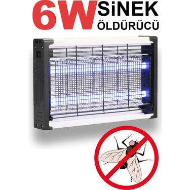 6W Iki Ledli Uv Işıklı Elektrikli Profesyonel Ultraviole Büyük Boy Sinek Sivrisinek