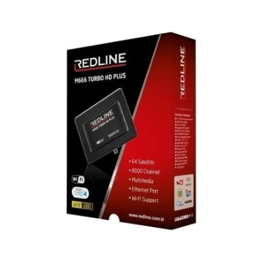 Redline M666 Turbo HD Plus Uydu Alıcısı WiFi ve Ethernet Bağlantı Özellikleriyle Full HD