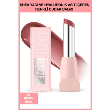 Maybelline New York Lifter Glaze Shea Yağı ve Hyalüronik Asit Içeren Renkli Dudak Balmı - 07 Berry