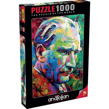 Anatolian 1000 Parçalık Puzzle - Mustafa Kemal ATATÜRK 1077, 1000 Parça Zorluk Seviyesi Orta,