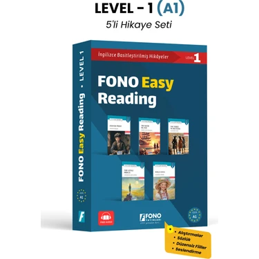 Fono Yayınları Ingilizce Hikaye Seti - Level 1 - A1 Seviye (5 Kitap -