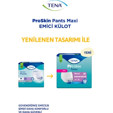 Tena Proskin Pants Maxi Emici Külot, Orta Boy (M), 8 Damla, Fiyatı
