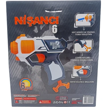 Prestij Oyuncak Nişancı-6 Dart Tekli Fırlatıcı FAB.5959 Fiyatı
