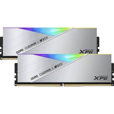 Xpg 48GB (2x 24GB) Ddr5 Cudımm 8400MHZ CL40 Rgb Dual Kıt Pc Ram Lancer Sılver