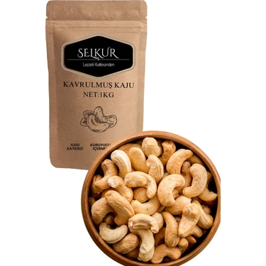 Selkur Kavrulmuş Kaju 1kg(Doypack Ambalaj Kavrulmuş ve