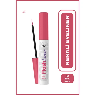 Golden Rose Flash Liner Colered Eyeliner No:105 Pink Blaze - Renkli Eyeliner -