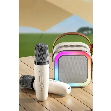 Ciyu Ticaret Karaoke Seti Çift Mikrofonlu Bluetooth Hoparlör Eğlence Seti Çocuk Eğlence