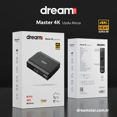 Dreamstar Master 4K Uydu Alıcısı Mini HDMI Ethernet Wi-Fi 4K Ultra HD Görüntü