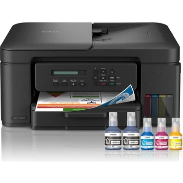 Brother DCP-T730DW Çok Fonksiyonlu Mürekkep Tanklı Yazıcı 150 Sayfa Tam Dolu