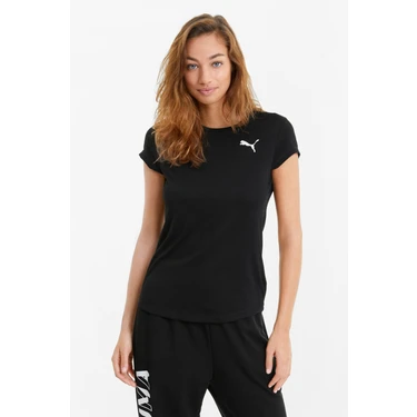 Puma ACTIVE TEE Siyah Kadın Kısa Kol