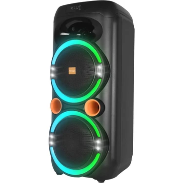 Mikado Md-79kp 30w Işıklı Siyah 1 Uhf Uv Mikrofonlu Usb/Bt/Tf/Tws/Aux 2 Mik Girişli Type-C Şarjlı