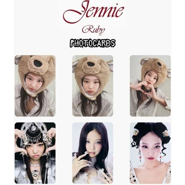 Kpop Dünyası Blackpink Jennie Ruby Photocard Set 6 Adet Çok Fiyatı