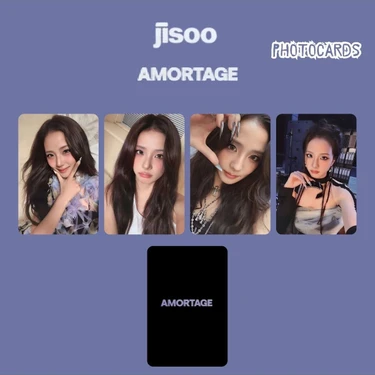 BLACKPINK JISOO AMORTAGE ステッカーセット（4種類） Blackpınk