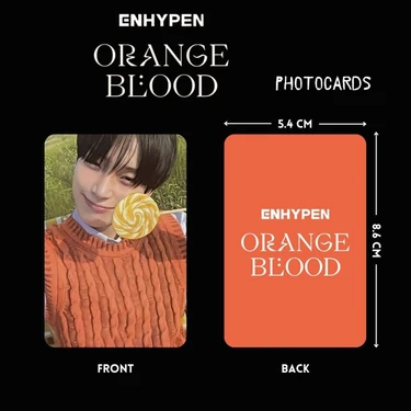 Enhypen Sunoo '' Orange Blood '' Photocards Set Fiyatı