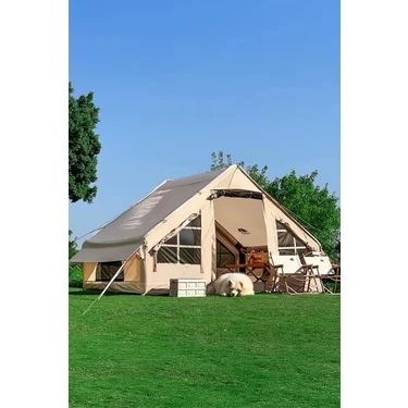 Onetick 6 Kişilik 4 Mevsim Şişme Çadır Şeffaf Tavan Pencereli (2 Kapılı) 300x210cm (Kış Şartlarına
