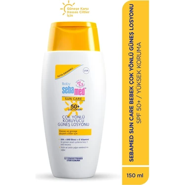 Sebamed Baby Çok Yönlü Koruyucu Güneş Losyonu SPF 50+ Normal Ciltler İçin 150