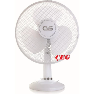 Cvs Masaüstü 16'' 3 Pervane Vantilatör 40 W Düşük Sesli Çalışma Özelliği ile