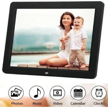 Kingboss Dijital Fotoğraf Çerçevesi Video Oynatma + Mp3 (10 inç Lcd