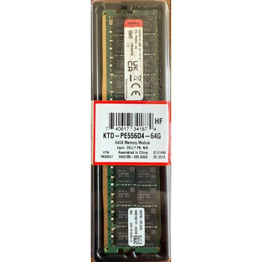 Kıngston 64GB 5600MHZ Ddr5 2rx4 Ecc Rdımm KTD-PE556D4-64G Fiyatı