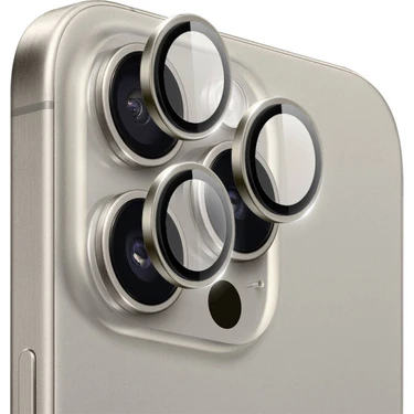 Iphone 16 Pro ve Iphone 16 Pro Max Için Uyumlu Safir Lens Kamera