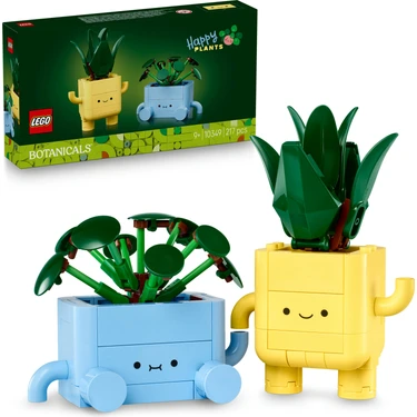 LEGO® Botanicals Mutlu Bitkiler 10349 - 9 Yaş ve Üzeri Bitki Sever Çocuklar için Yaratıcı Oyuncak
