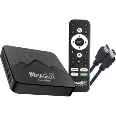 Magbox Magroıd Luxury 32 GB HDD 2 GB Ram Bluetooth 5g Ses Komut Kumandalı Androıd Tv Box