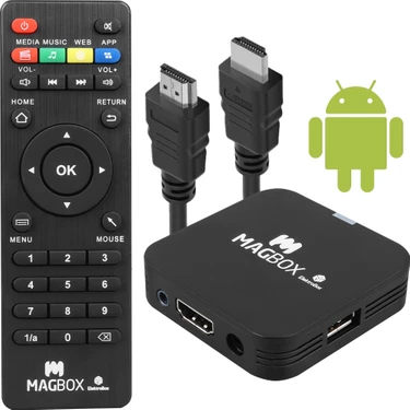 Magbox Electrobox 2 GB Ram H313 Işlemci 16 GB HDD 4K Ultra Hd Androıd Box (Androıd 10)