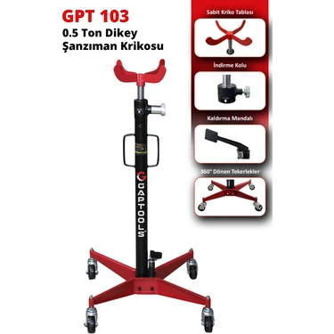 GAP Tools Şanzıman Krikosu Dikey 0.5 Ton GPT103 Fiyatı