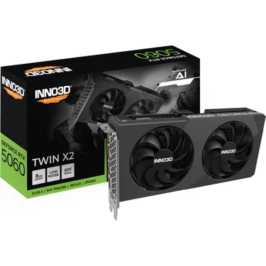 INNO3D Geforce RTX5060 8gb Twin X2 128BIT Gddr7 Ekran Kartı
