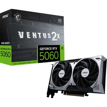 Msı VGA Geforce Rtx 5060 8g Ventus 2x Oc RTX5060 8gb Gddr7 128B DX12 Pcıe 5.0 X16 (3xdp